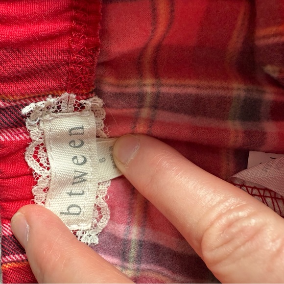 Btween Unicorn Fuzzy Sweater and Plaid Pants Set - Picture 6 of 9